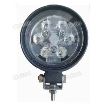 12V rodada 18W CREE LED trator trabalho farol